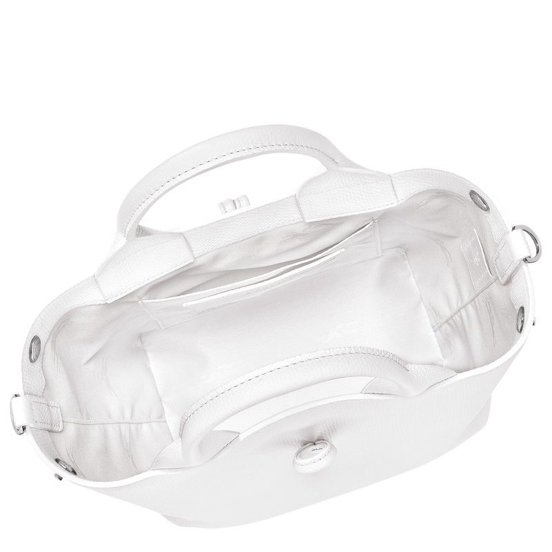 Le Roseau S Handbag , White - Leather  - View 6 of  7