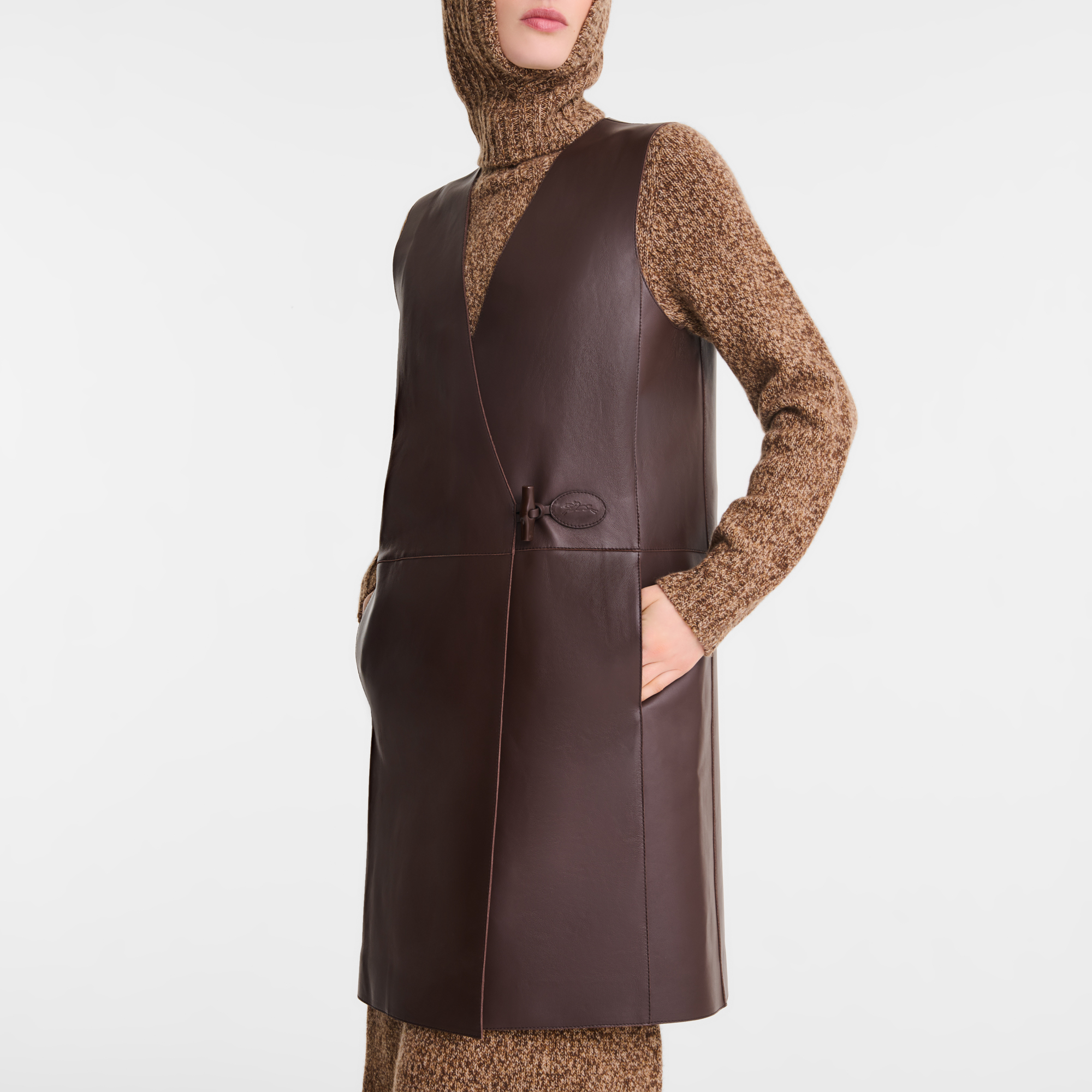 Sleeveless jacket, Ebony - View 4 of
5 - zoom in null Sleeveless jacket, Ebony