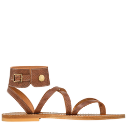 Longchamp x K.Jacques Sandals , Brown - Leather