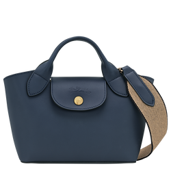 Épure XS Tote bag , Navy - Leather