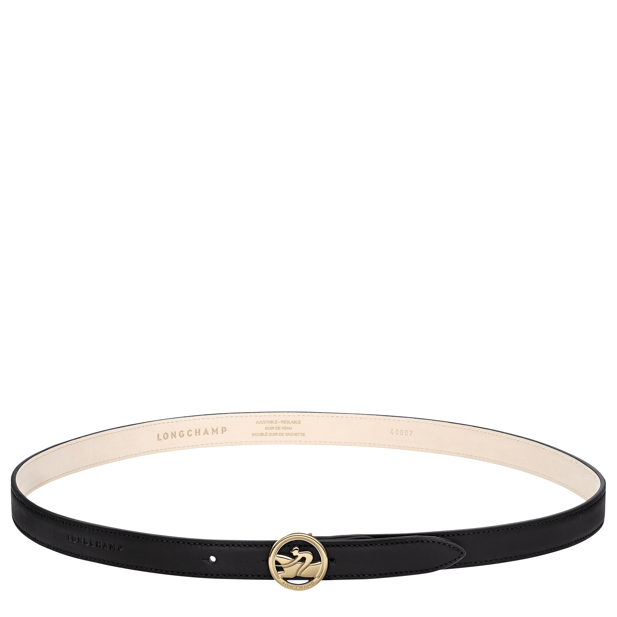 La M&eacute;daille Longchamp Cinto para mulher, Preto