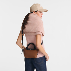Le Pliage Energy XS Handbag , Chocolate - Recycled canvas