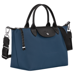 Le Pliage Energy S Handbag , Dark Purple - Recycled canvas