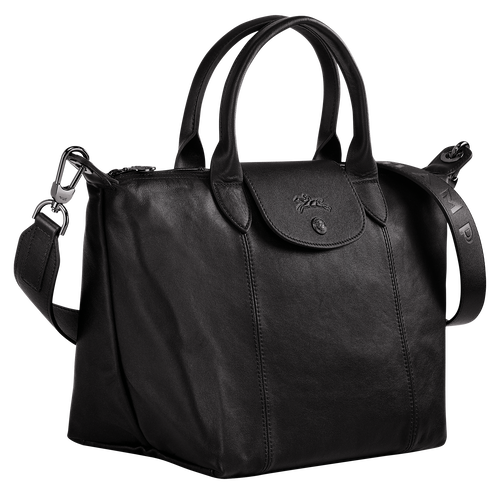 Top handle bag S Le Pliage Cuir Black (L1512757001) Longchamp GB