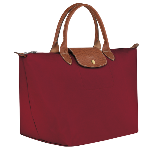 Le Pliage Original M Handbag , Red - Recycled canvas - View 3 of 5