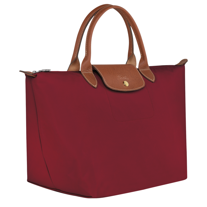 Le Pliage Original M Handbag , Red - Recycled canvas  - View 3 of 5