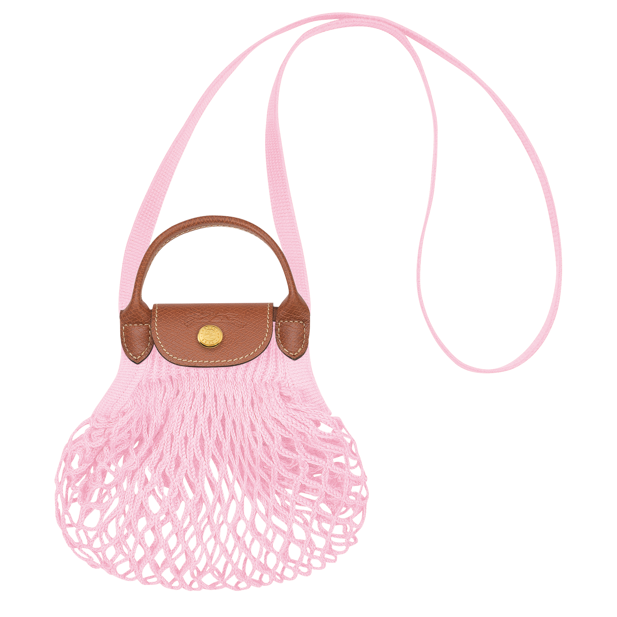 Le Pliage Filet 斜揹袋 XS, 粉紅色
