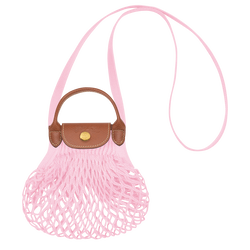 Le Pliage Filet 斜揹袋 XS , 粉紅色 - 帆布
