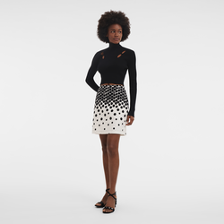 Knitted top , Black - Knit