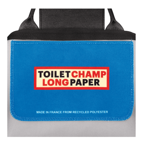 Longchamp x ToiletPaper 手提包 XS , 藍色 - 帆布 - 查看 5 5