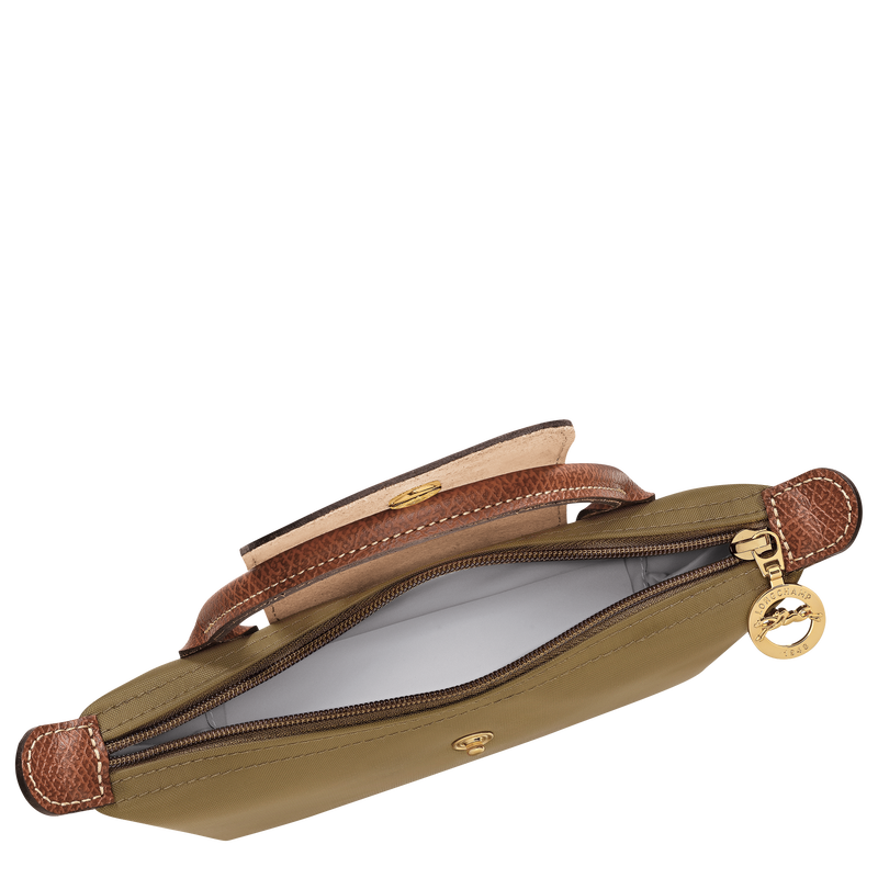 Le Pliage Original Pouch with handle , Olive - Recycled canvas  - View 4 of 5