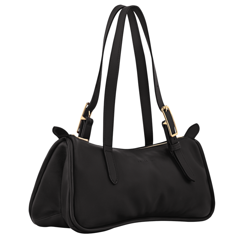 Borsa da spalla L Looong , Pelle - Nero  - View 3 of  6