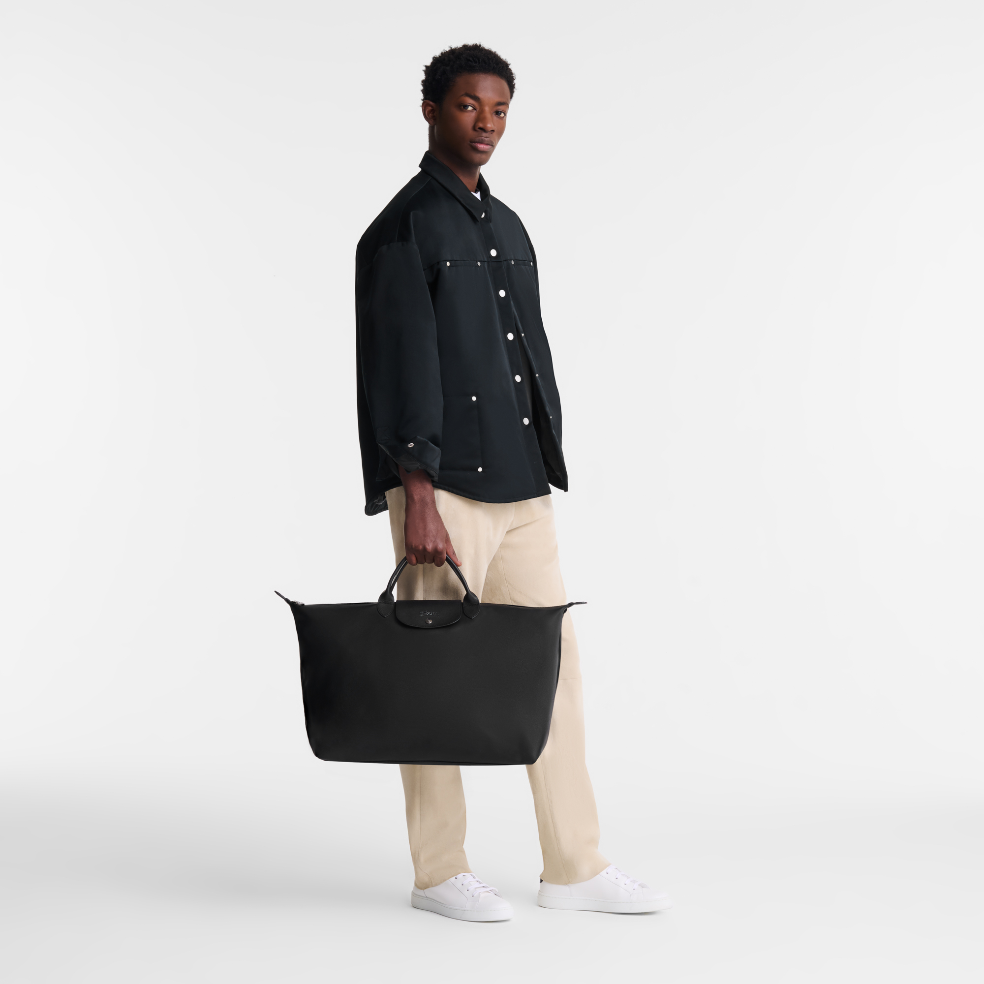 Le Pliage Xtra Travel bag L, Rose gold