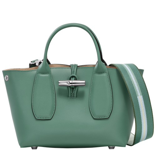 Le Roseau S Handbag , Sage - Leather - View 5 of  6