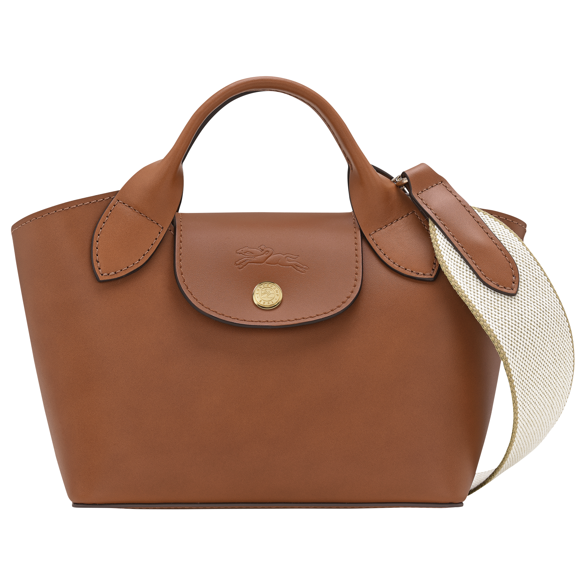 Tote bag XS, Cognac - View 1 of
3 - zoom in Épure Tote bag XS, Cognac