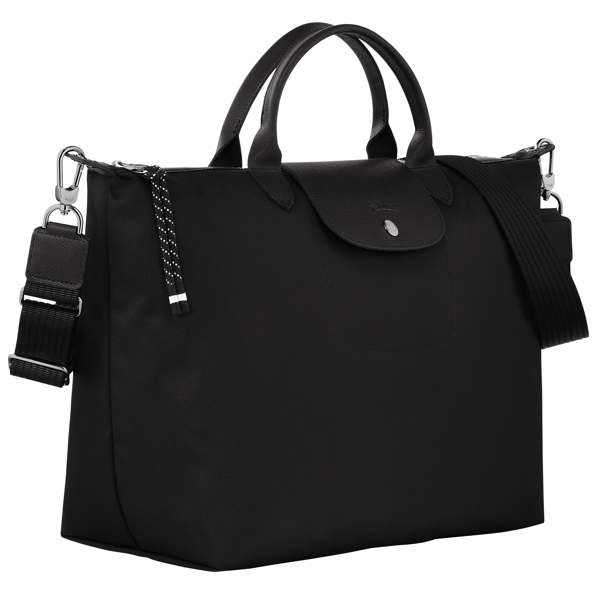 Pliage cloth crossbody bag Longchamp Black in Cloth - 31766270