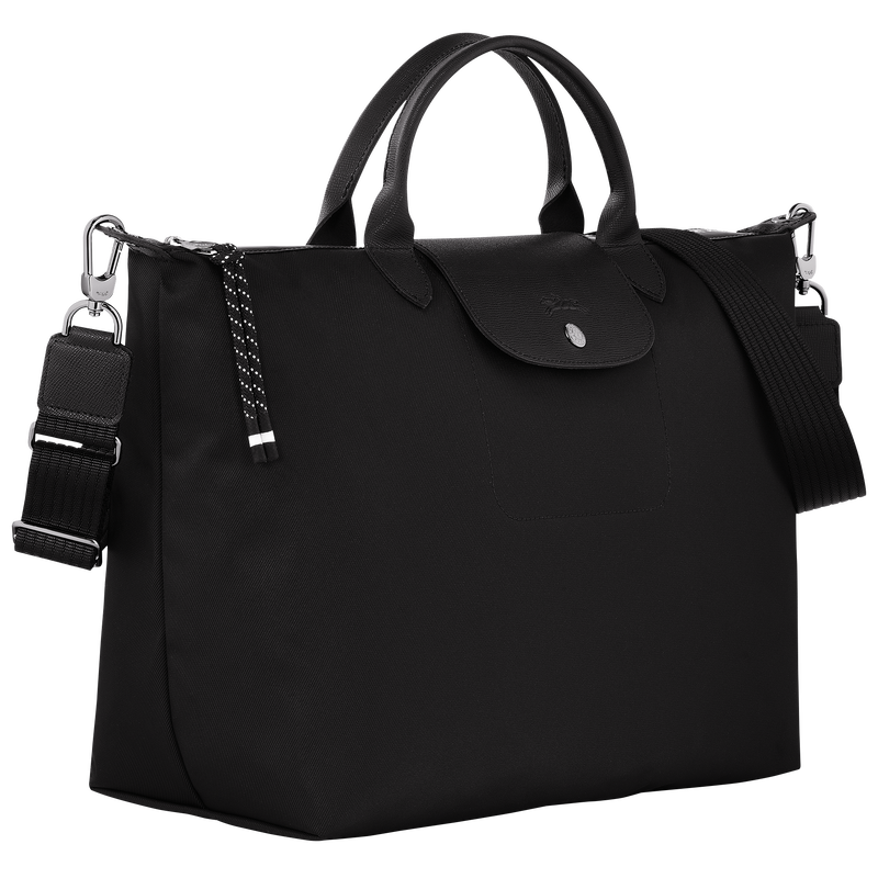 Le Pliage Energy XL Handbag , Black - Recycled canvas  - View 2 of 5