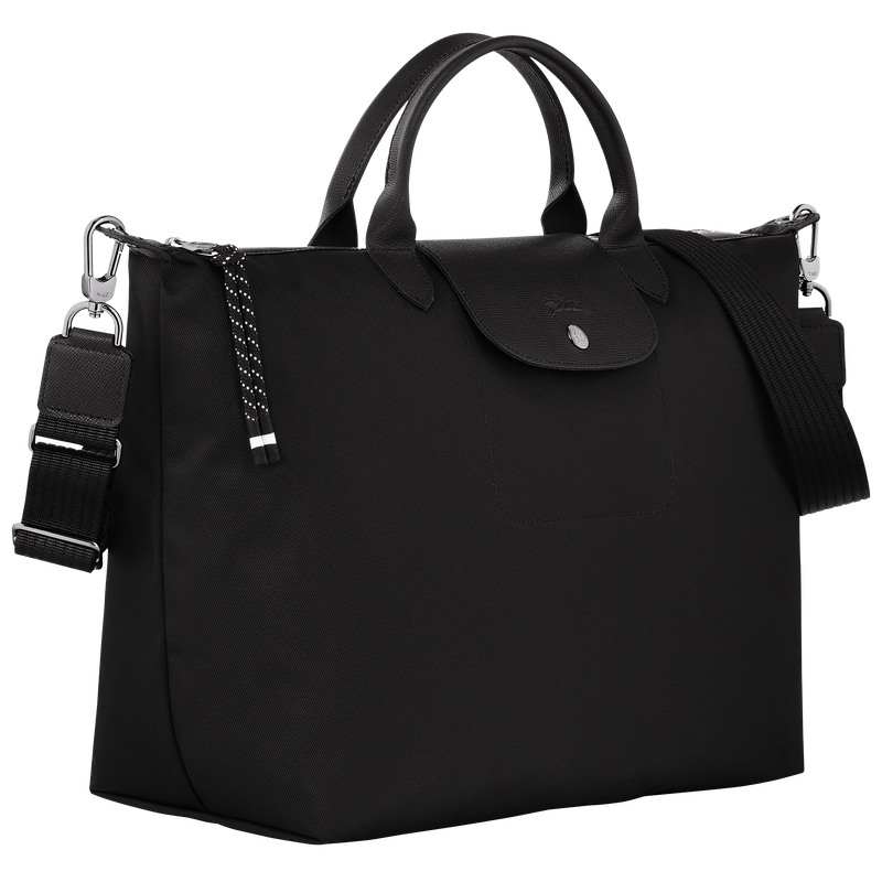 Le Pliage Energy XL Handbag , Black - Recycled canvas  - View 2 of  5