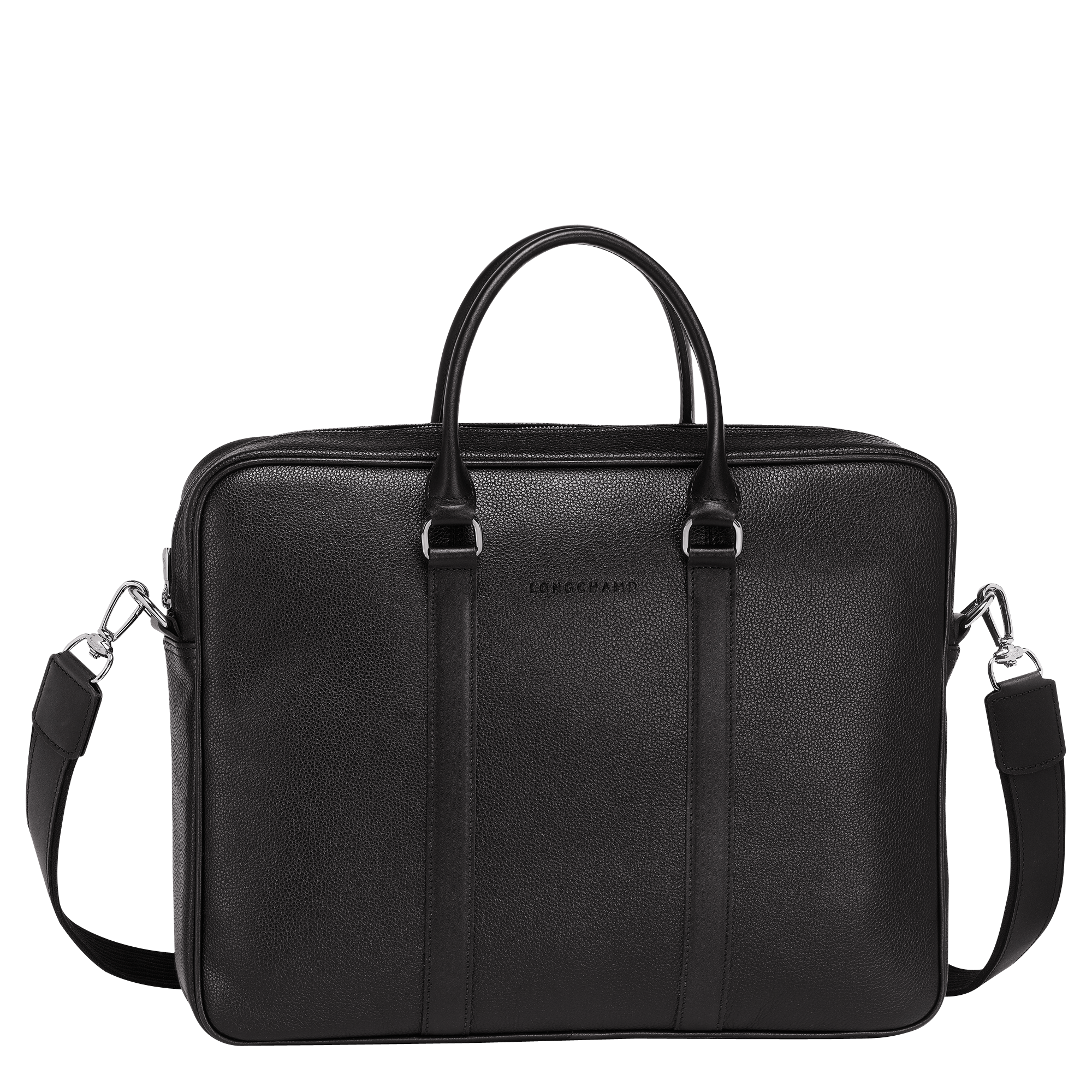 Le Foulonné S Briefcase Black - Leather (L2122021047)