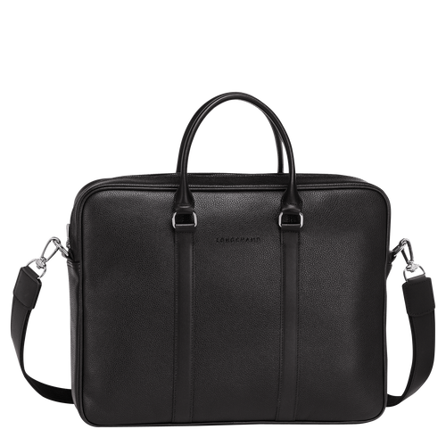 Le Foulonné S Briefcase , Black - Leather - View 1 of 5