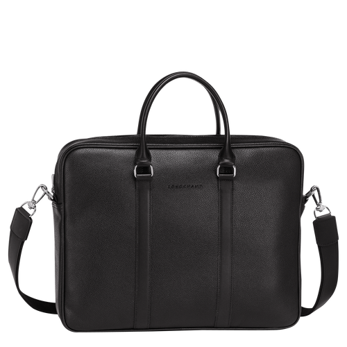 Le Foulonné S Briefcase , Black - Leather - View 1 of  5