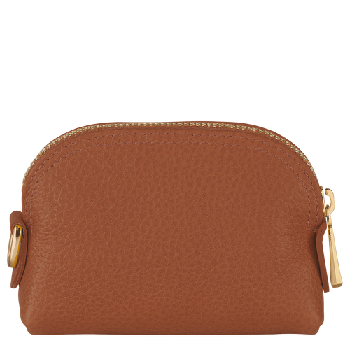 Le Foulonné Coin purse , Caramel - Leather - View 2 of 4