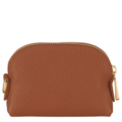 Le Foulonné Coin purse , Caramel - Leather