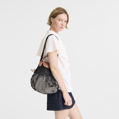 Le Pliage Filet Borsa con manico L,  Nero