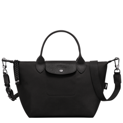 Le Pliage Energy S Handbag , Black - Recycled canvas