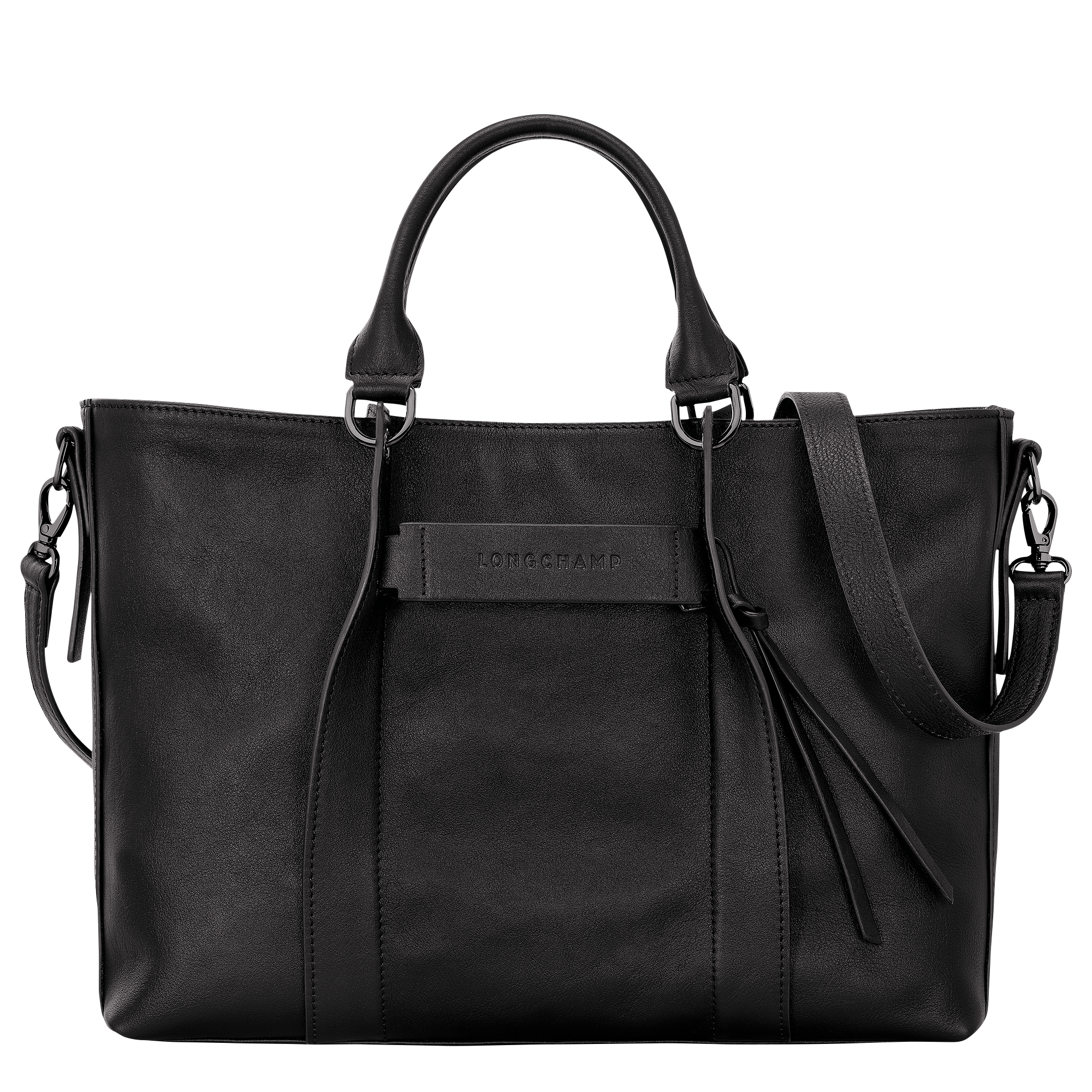 Longchamp 3D Handtasche M, Schwarz
