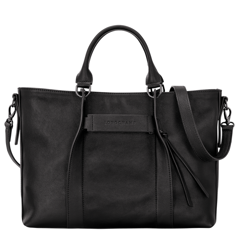 Borsa con manico L Longchamp 3D , Pelle - Nero  - View 1 of  6