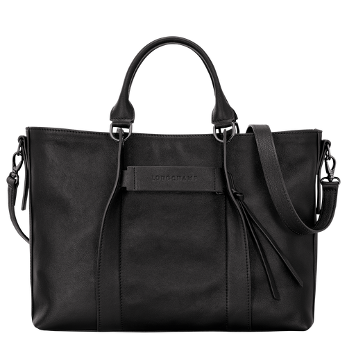 Longchamp 3D Bolso con asa superior L , Cuero - Negro - Vista 1 de 6