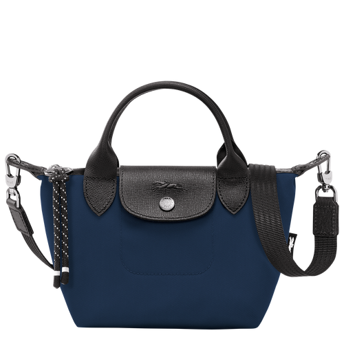 Le Pliage Energy Bolso con asa superior XS , Lona reciclada - Azul Marino - Vista 1 de 6