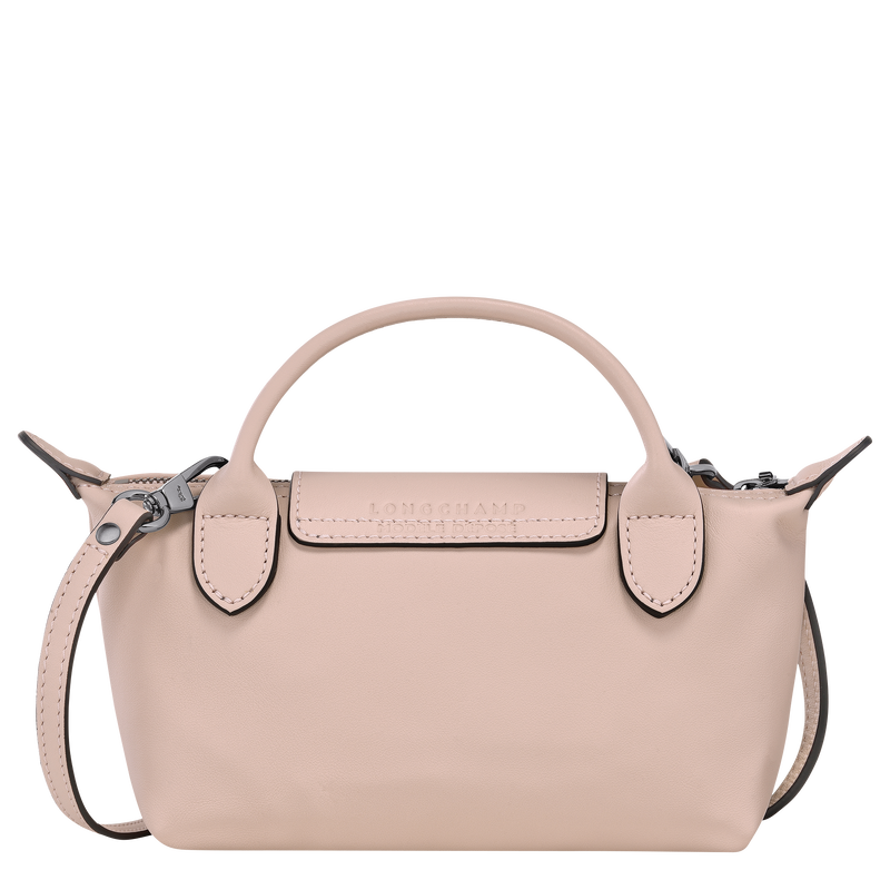 Le Pliage Xtra XS Pouch , Nude - Leather  - View 4 of  6