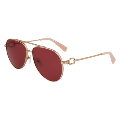 Lunettes de soleil , Autre - Or Rose/Vin