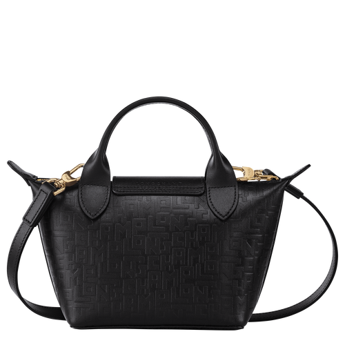 Le Pliage Cuir LGP Top handle bag XS, Black