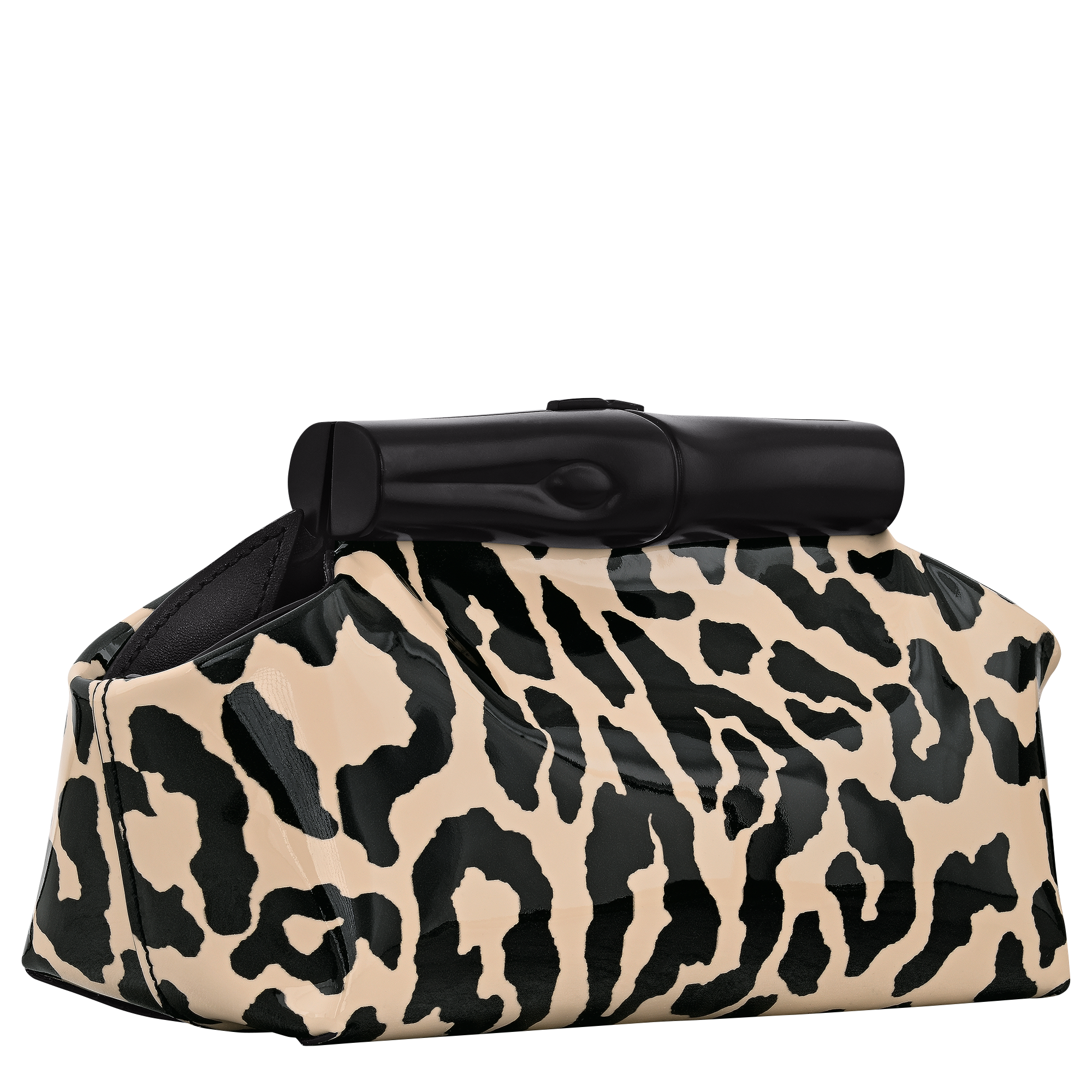 Le Roseau Pouch S, Black/Beige