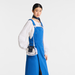 Le Pliage Collection Mesh bag , Navy - Canvas