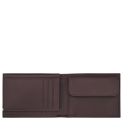 Longchamp sur Seine Wallet , Mocha - Leather - View 2 of  3