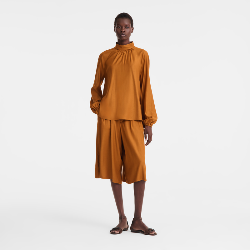 Blouse , Caramel - Viscose twill  - View 2 of  4