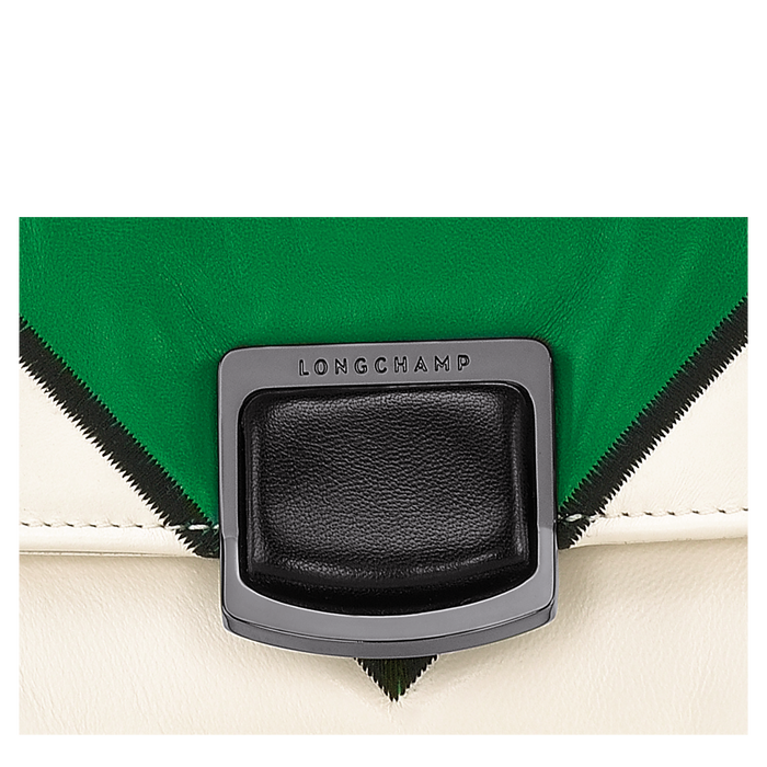 Brioche Losange Crossbody bag S, Green