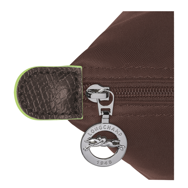 Borsa da spalla L Le Pliage Green , Tela riciclata - Moka  - View 6 of  7