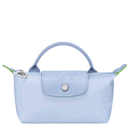 Le Pliage Green Pouch with handle , Sky Blue - Recycled canvas - View 1 of 5