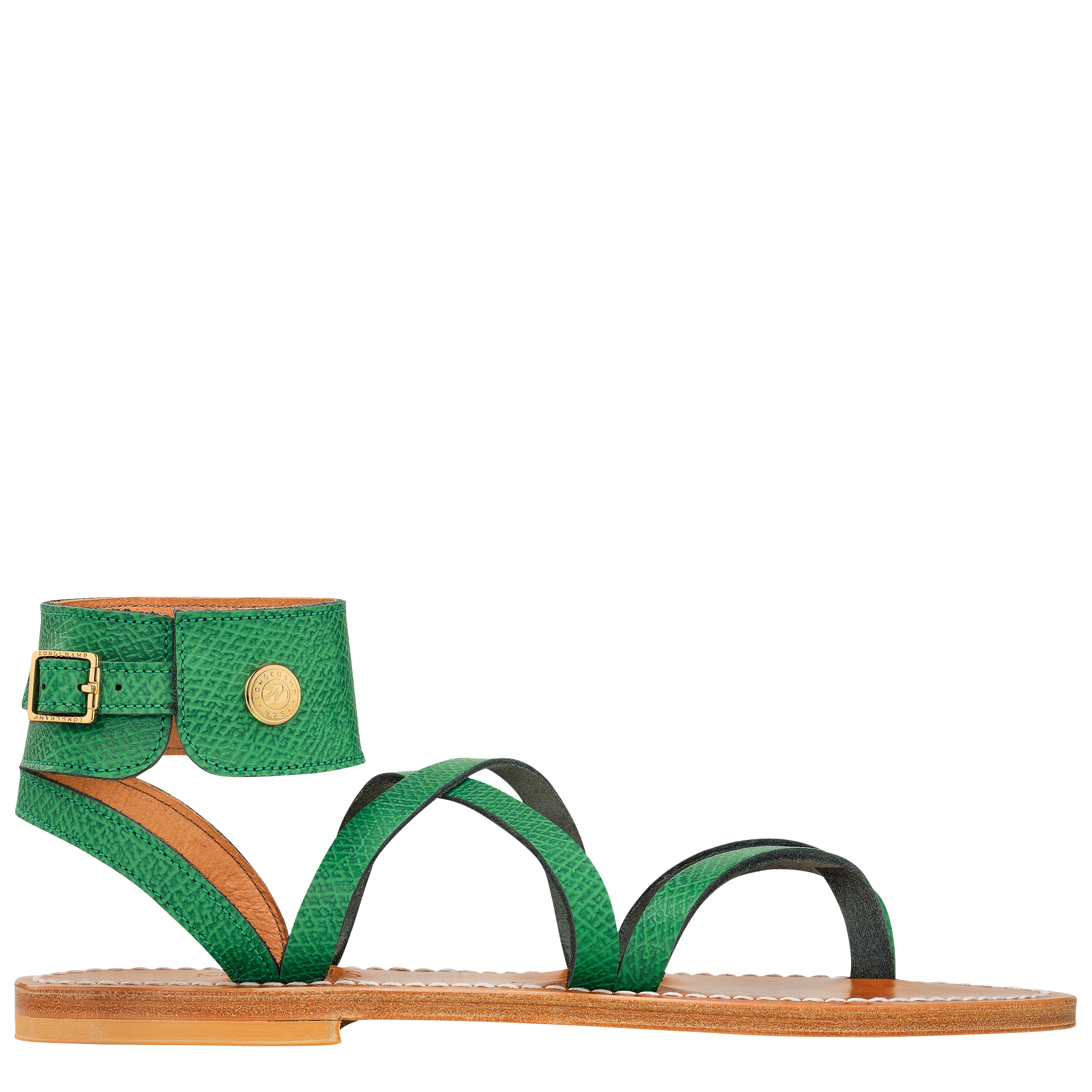 Longchamp x K.Jacques Sandals, Green