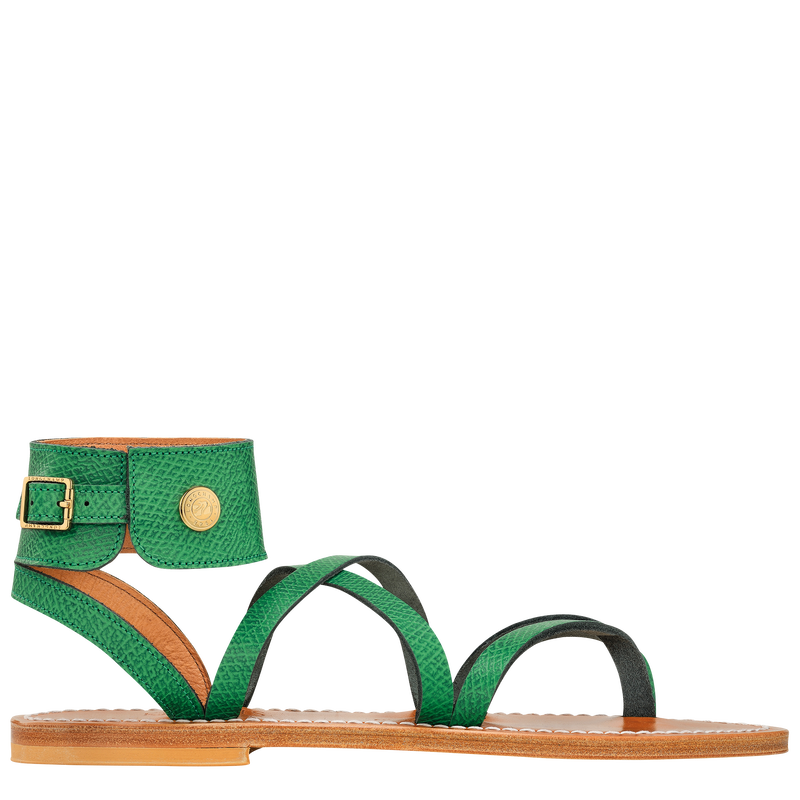 Longchamp x K.Jacques Sandals , Green - Leather  - View 1 of 4