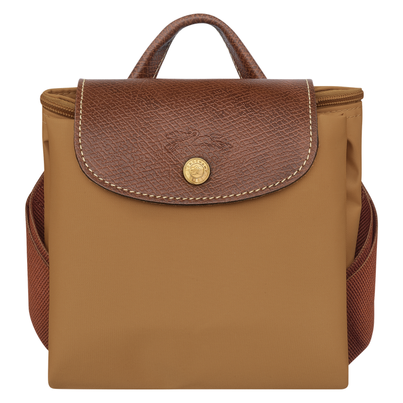 Sac &agrave; dos M Le Pliage Original , Toile recycl&eacute;e - Chamois  - Vue 7 de 7