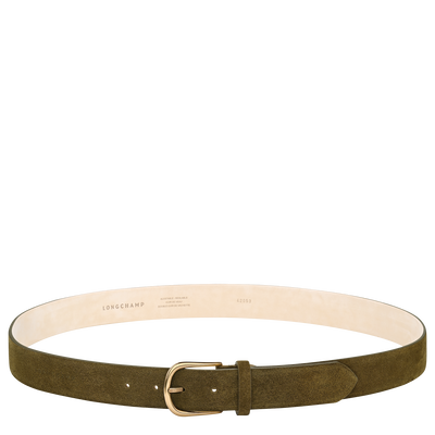 French Charm Men's belt , Olive - Leather