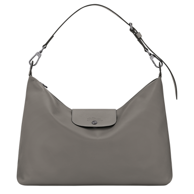 Sac port&eacute; &eacute;paule XL Le Pliage Xtra , Cuir - Tourterelle