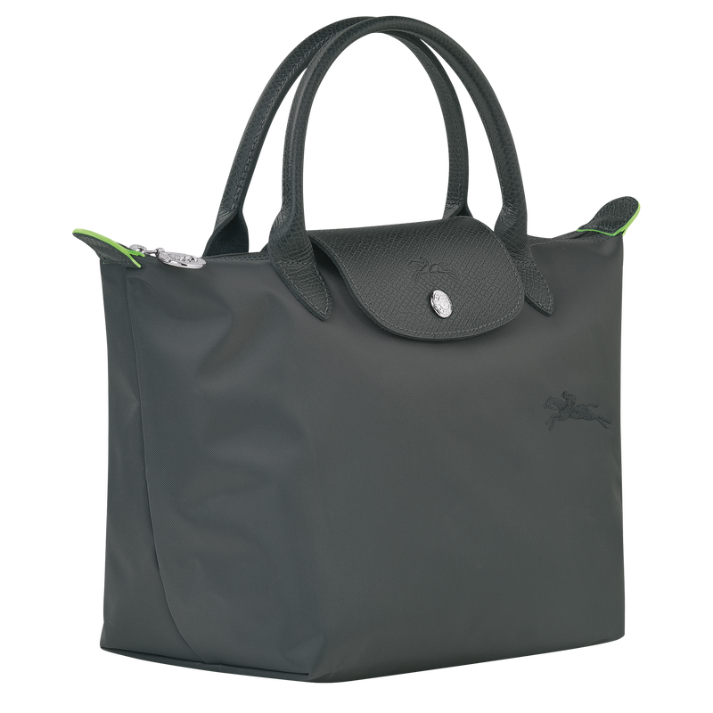Sac &agrave; main S Le Pliage Green , Toile recycl&eacute;e - Graphite  - Vue 3 de 6