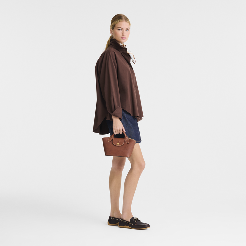 Shopping bag XS &Eacute;pure , Pelle - Marrone  - View 2 of  5